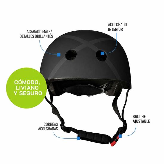 Casco UX300 negro, características destacadas